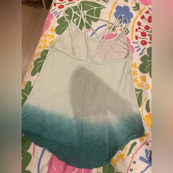 American Eagle Green Ombré Strappy Tank Top - Picture 3 of 3